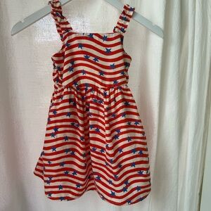 Cat & Jack Stars and Stripes 100% Cotton Sundress sz XS (4-5)